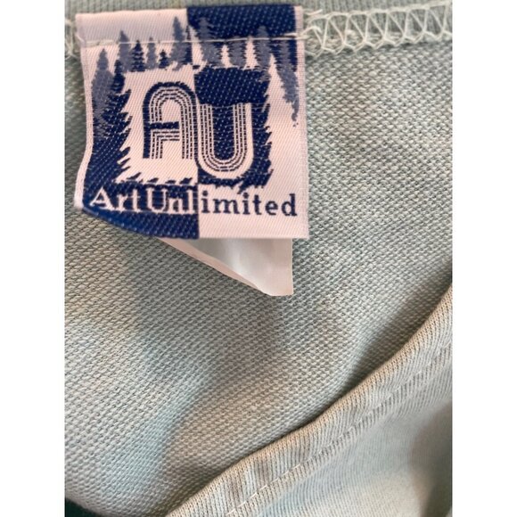 Maxi Tank Cotton Sleeveless Light Green Scoop Neck Grannycore Dresss Sz XL - Picture 6 of 7